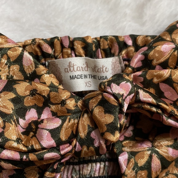 Altar d’ State- Gold/Mauve Floral-Crop top NWT - Picture 6 of 9